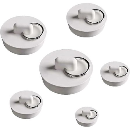 6 Stykker Badekarpropp Kjøkkenvaskpropp Vaskpropp Universal Badekarpropp Gummipropp Servantpropp Servantpropp