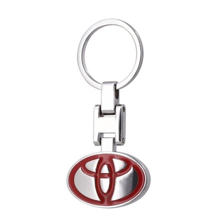 Nøkkelring med H-spenne, bilogo, 3D, dobbeltsidig, fortykket anheng, gave Toyota