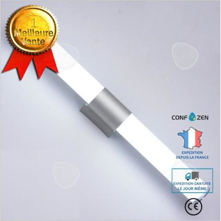 LED Spegel Badrum - CONFO - 40 cm - Vitt Ljus - Modern Design - Energibesparing 16W