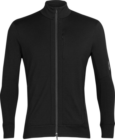 Icebreaker Men's Quantum III LS Zip Men Mid layer tops Black S