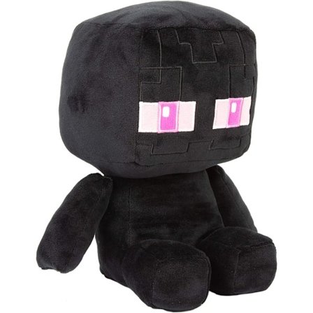 Minecraft Crafter Enderman Plyschdjur, Svart, 22 cm Hög