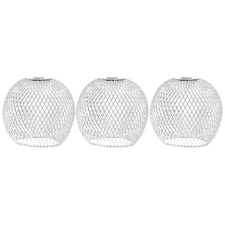 3 stk Sfæriske Lampeskjermdekorasjoner Kreative Utskårne Lampeskjermer Lampeskjermdekorasjoner [BR] Sølv_jar
