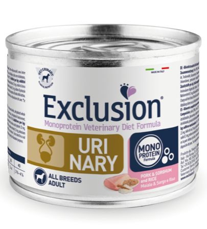 Exclusion Monoprotein Veterinary Diet Formula Urinary Cibo Umido