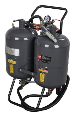 PELA 364102 Dobbelt blaster sand og soda, 38 liter, Sandblæsning