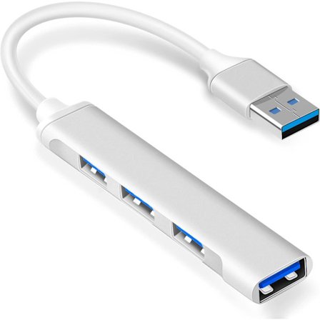 Ultra-Slim 4-portars USB-hubb, Multi USB-adapter, USB-splitter för PC, Notebook, MacBook, stationär dator, PS3 PS4, Xbox, Wii, XPS, mobil hårddisk, 