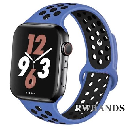 Sportarmband för Apple Watch Band 46mm 44mm 40mm 42-38-41mm 45mm Andningsbart Armband iWatch Series 10 9 8 7 6 SE 5 3 Ultra 2 49mm