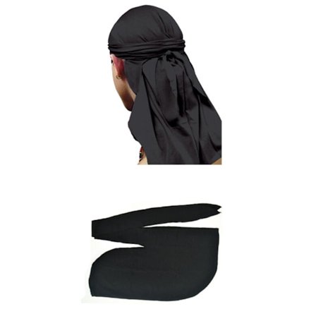 Durag - Bandana - Do-rag svart