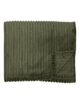 Fleecepläd Baloo 130x170 cm Olivgrön - Redlunds