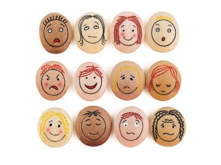 YELLOW DOOR Känslostenar 12/fp - Lyreco - Skola och förskola - Lekmaterial - Lekfigurer - Övriga