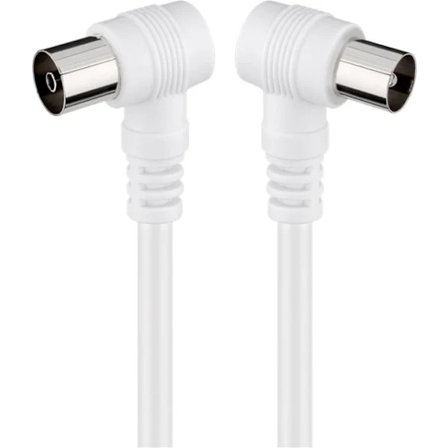 Goobay Kulmaliitäntäinen antennikaapeli (koaksiaaliliitin 90° > koaksiaalipistoke 90°, 5 m) 147