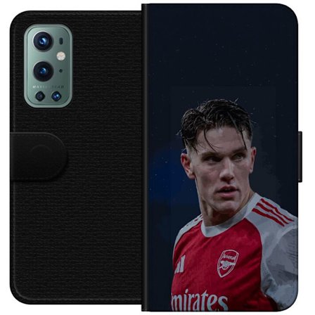 Kompatibel Tegnebogsetui til OnePlus 9 Pro Pastelfarvet regnbue med hvide stjerner og blød farveovergang i drømmehimlens design