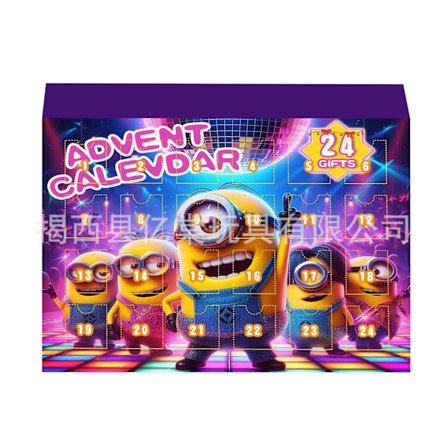 Gos- 2024 Minions Julekalender Blind Box 24 Nedtellingsoverraskelse C