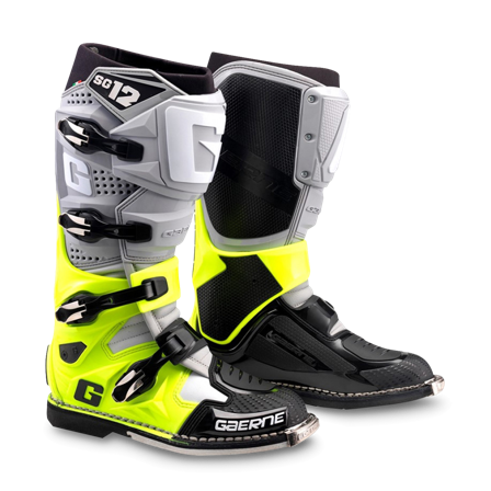 Stivali Cross Gaerne SG-12 Neon Giallo-Nero-Grigio 46