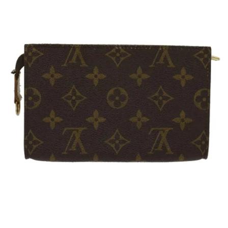 Louis Vuitton Vintage, Pre-owned Canvas pouches Bruin, Dames, Maat:ONE Size,leer