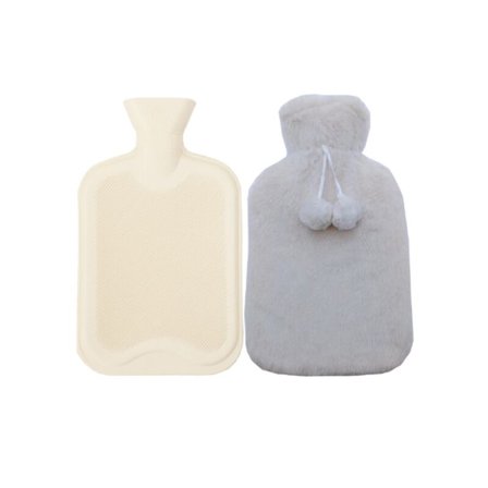 Termos med lock i gummi Termos med avtagbart och tvättbart stickat lock Ger värme och komfort, - 51m Plysch 500ml