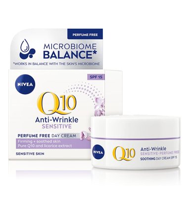 NIVEA Q10 Day Care Sensitive 50 ml, Skincare, Ansigtspleje, Anti-age