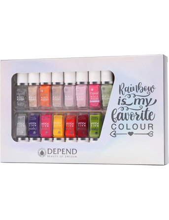 Depend Cosmetic Nail Polish 15-Pack - Multi/patterned - ONE SIZE