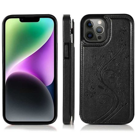 iPhone 12 / 12 Pro Iskunkestävä Kotelo Korttiteline 3-POCKET Flippr V2