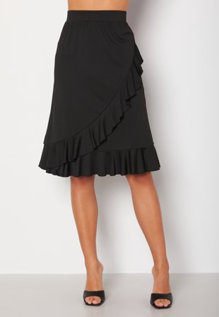 Happy Holly Sandy frill skirt Black Klær
