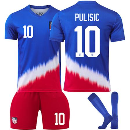 2425 United States hem nr 10 Pulisic Copa America fotbollströja set No. 10 Pulisic 26