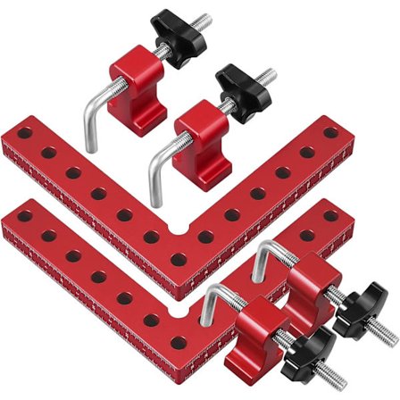 2 kpl alumiiniseos 90° paikannusteline 4 A:lla