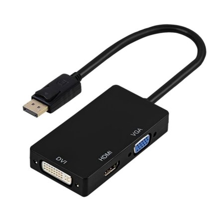 TG HDMI/VGA/DVI Displayport-adapter Svart