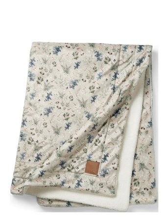 Elodie Details Pearl Velvet Blanket - Fairytale Forest - Beige - ONE SIZE