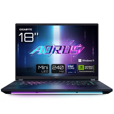 Gigabyte AORUS MASTER 18 BYHC5DED65SP laptop Intel Core Ultra 9 275HX 45,7 cm (18) WQXGA 32 GB DDR5-SDRAM 2 TB SSD NVIDIA GeForce RTX 5080 Wi-Fi 7