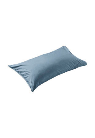 VIDE Enfärgat örngott i percale 50x90 cm Blå ONESIZE