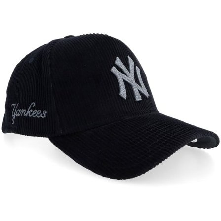 New Era - MLB Svart adjustable Keps - New York Yankees Corduroy Black A-frame Adjustable @ Hatstore