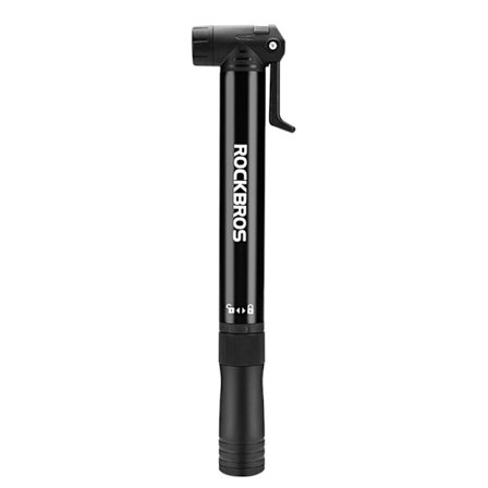 Rockbros hand pump for bicycle + screwdriver - black