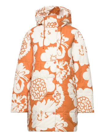 Judit Pioni Topattu Pitkä Takki Monivärinen/Kuvioitu Marimekko