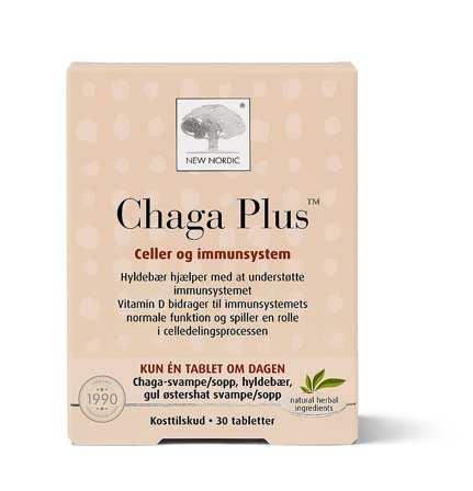 New Nordic Chaga Plus 30 tabl, Helse & Madvarer, Kosttilskud, Immunforsvar