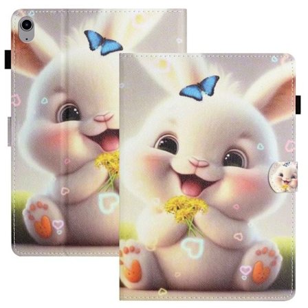 iPad 10.9" 2022 / iPad 11" 2025 Cover med tryck - Rabbit