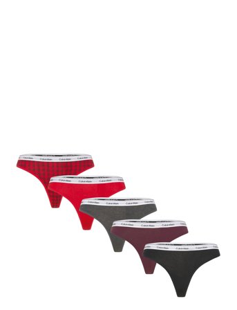 Calvin Klein Thong 5 Pk - Multi/patterned - L