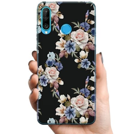 Kompatibelt Mobilskal till Huawei Huawei P30 lite Blommor