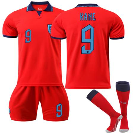 2022 Qatar World Cup England Borta Fotbollströja Set L