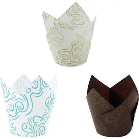 Leivontavuoat Tulppaani Muffini Pelti Paperi Cupcake Vuoka Häihin