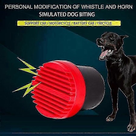 Højkvalitets Hunde Gøende Højttaler Bilhorn Universal Hundehorn Motorcykel Batteri Auto Modificeret Horn Spænding 12v-80v Elektrisk Horn