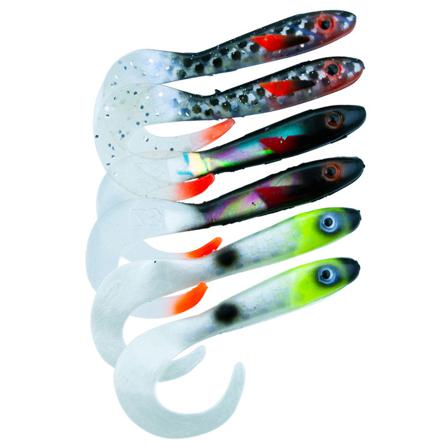 Svartzonker McRubber Tail 11 cm 6-pack Overcast