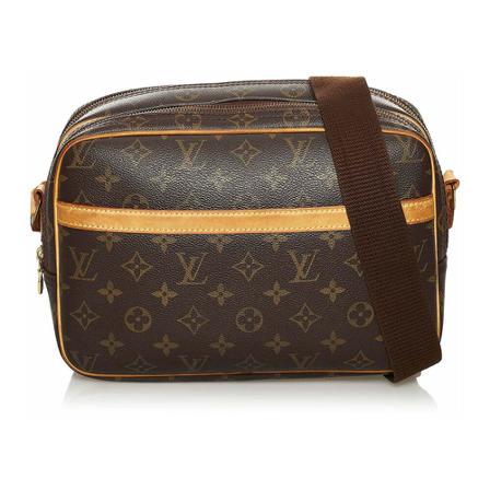 Louis Vuitton Vintage, Pre-owned Reporter PM Monogram Crossbody bag Bruin, Dames, Maat:ONE Size,Canvas