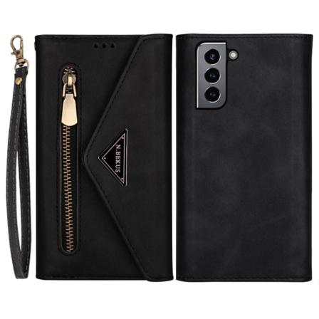 Skalo Samsung S22 Evelope Clutch 8-fack - Svart Svart
