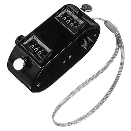 Dobbel telleverk med fire siffervisning Mekanisk baseball golf Mekaniske tellere Klikkere Pitchteller Håndholdt teller for sportsarrangementer Bla