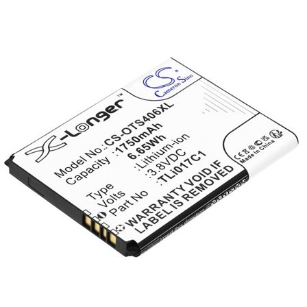 Batteri til SmartPhone, Mobil til Alcatel One Touch Streak, OT-4060, OT-4060A og andre.