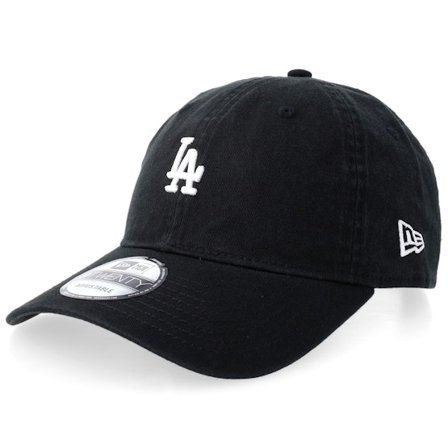 New Era - MLB Svart adjustable Keps - Los Angeles Dodgers Washed Mini Logo 9TWENTY Black Adjustable @ Hatstore