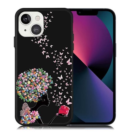 Butterfly läder iPhone 13 fodral - Flerfärgad