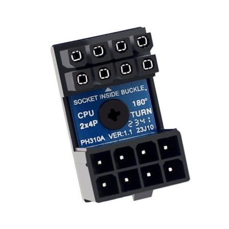 Moderkort CPU 8PIN Power Steering Connector 8-Pin 180 Degree Connector Adapter