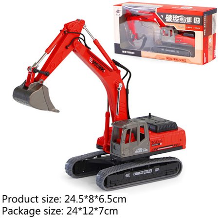 Treghetsgravemaskin Modell Engineering Vehicle Barn Leketøy Gave