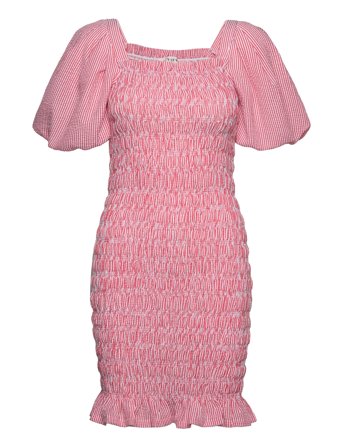 Rikko Stripe Dress Red A-View