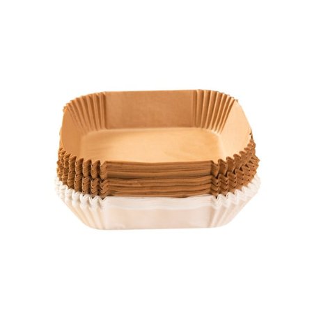 Firkantet 100-pakke Air Fryer-papir til Air Fryer 20 x 20 cm 20*20*4,5 cm